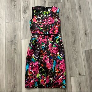 The Madison Avenue Collection Kate Spade Dress Watercolor Size 4 Lined EUC
